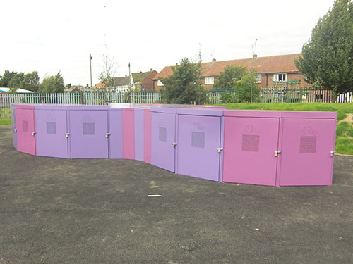 image of bespoke cycle lockers