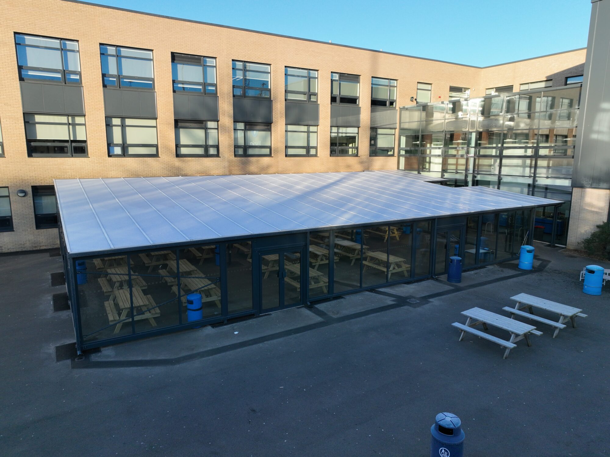 Dining canopy for school
