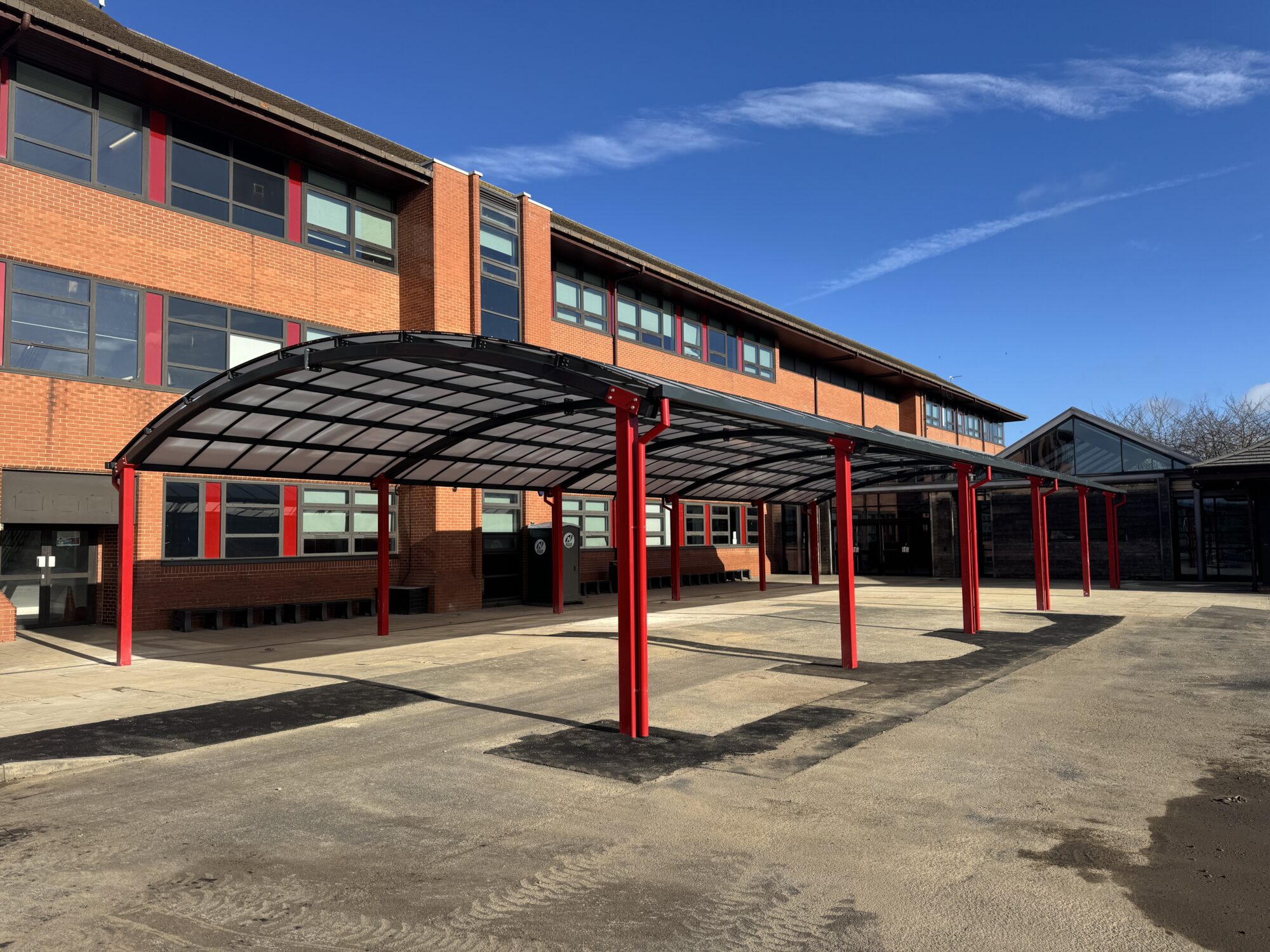 Playground canopy at Hebburn Comprehensive School