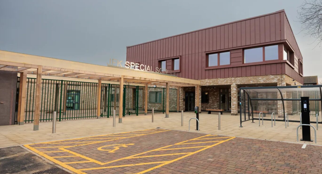 Covered walkway for school