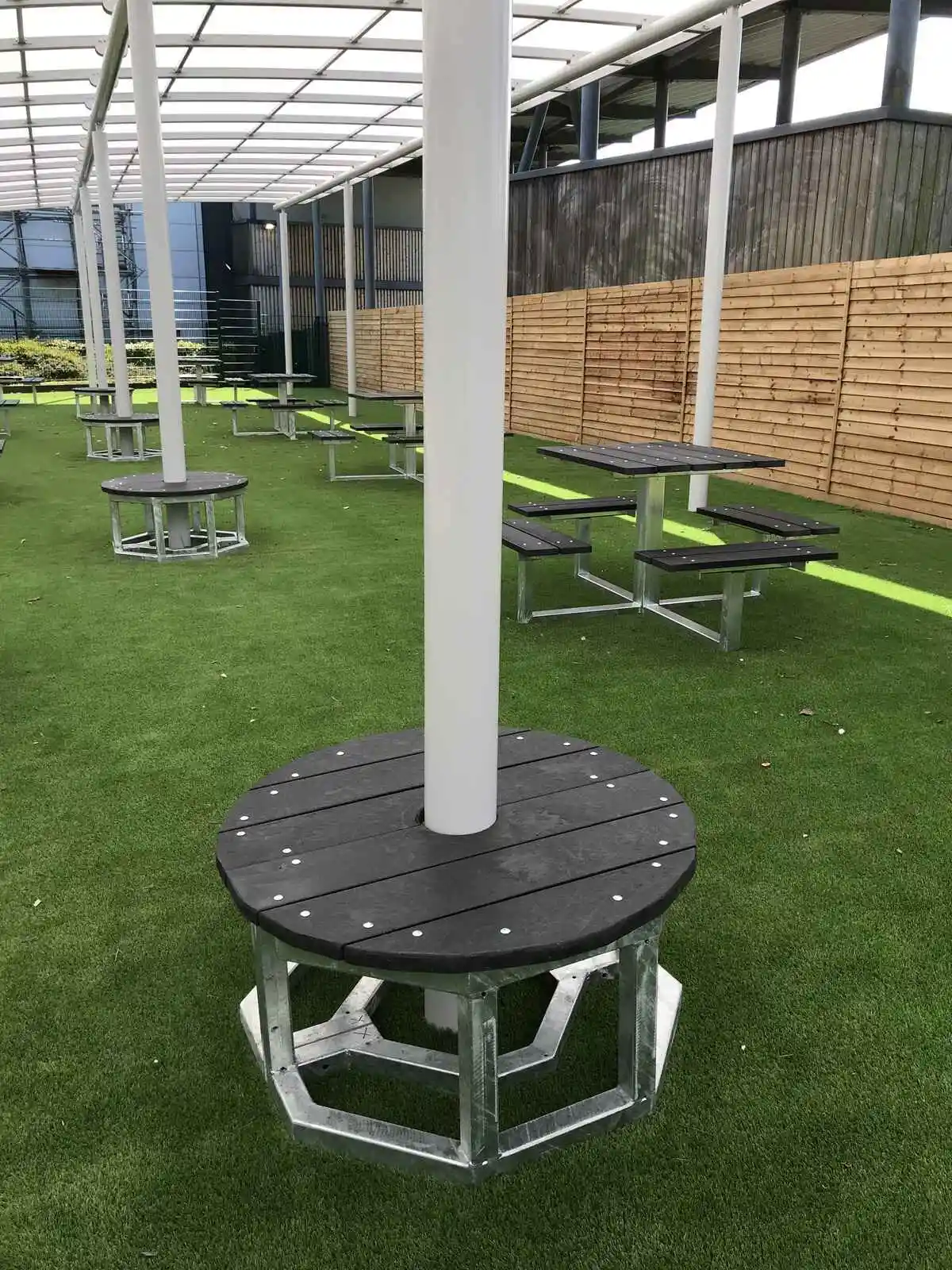George Stephenson High School picnic table